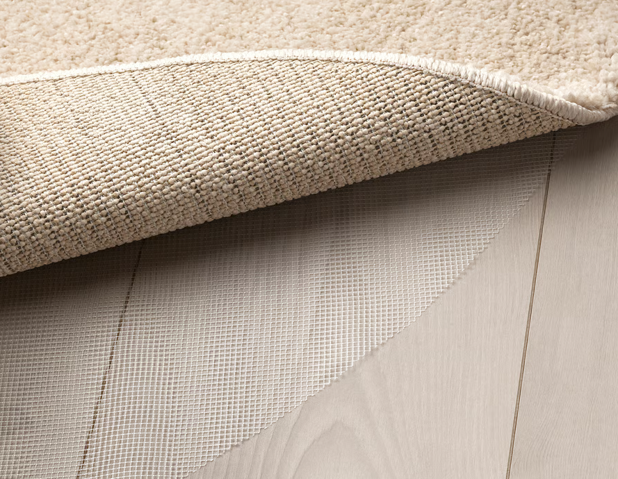 STOENSE Rug, low pile, off-white, 130 cm