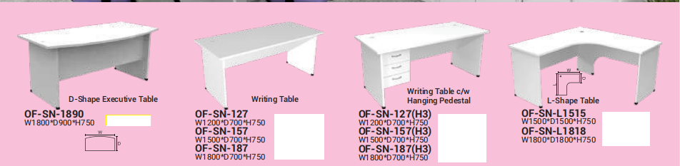 OFIS SN SERIES TABLES _ WHITE COLOUR