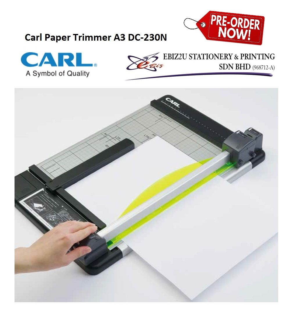 CARL DC230N (430mm) -A3 17 inch 35 sheets Heavy Duty Rotary Paper Trimmer - (Paper Cutter, Paper Trimmer, Rotary Trimmer, Heavy Duty Cutter, guillotine paper trimmer, A3 Paper cutter, A4 paper cutter)