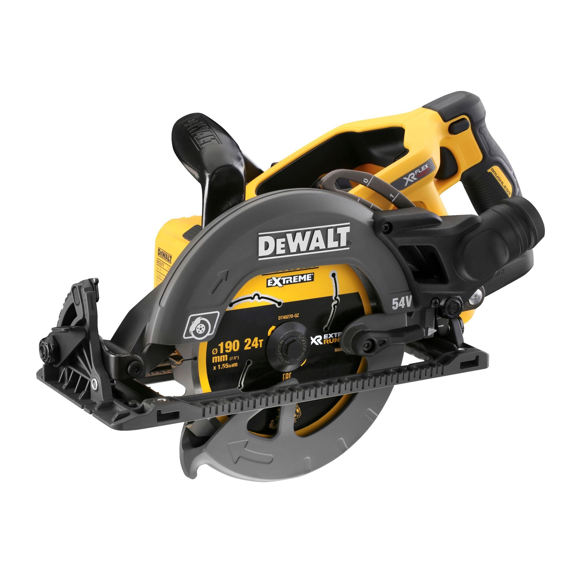 DEWALT DCS577N-XJ 54V XR Brushless 190mm High Torque Circular Saw - Bare Tool