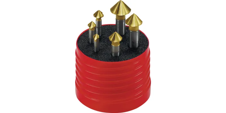 6-20mm 90DEG HSS-COBALT S/SCOUNTERSINK SET TiN