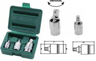 JONNESWAY 3PCS POWERFUL UNIVERSAL JOINT SET