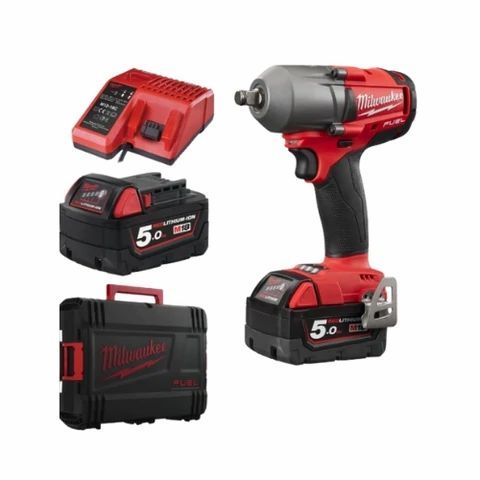 Model M18 ONEFHIWF34, Milwaukee 3/4" Hi Torque, 1627Nm, Complete with battery and charger set (3 batteries)