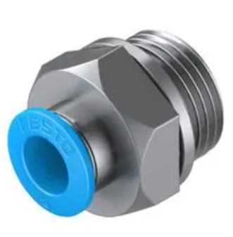Pneumatik pc male straight fitting 8mm x thread 15mm