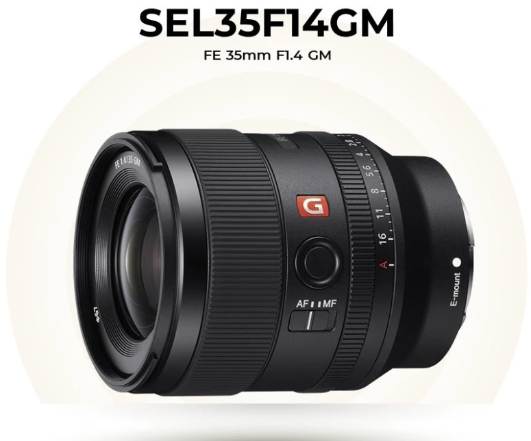 SONY SEL35F14GM (FE 35MM F1.4 GM) LENS