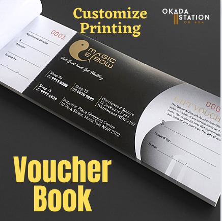 CUSTOMIZE PRINTING : VOUCHER BOOK -100'S/ 1 BOOK