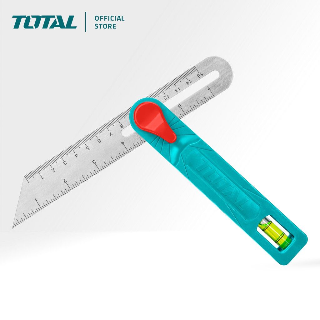 TOTAL SLIDING T BEVEL GAUGE WITH SPIRIT BUBBLE STAINLESS STEEL T (150MM/7") TAHS181511