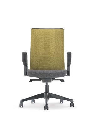 NEXUS SURFACE PRESIDENTIAL MEDIUM BACK CHAIR - SF8411F-24A71(BLACK ARM REST)