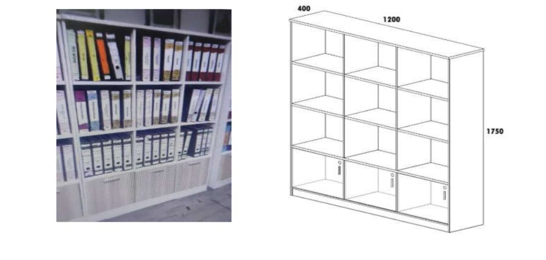 Open Shelf + Swing Door Cabinet