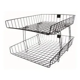 CBE Wire Tray 2 Tier Black