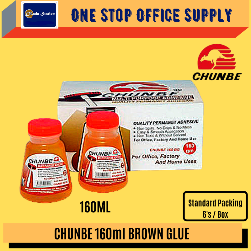 CHUNBE 160BG BROWN GLUE -160ML /Chunbe /Brown Glue /Glue /160ML /Water Glue