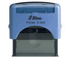 Shiny Self-Inking Stamp Printer S-845 25mm x 70mm