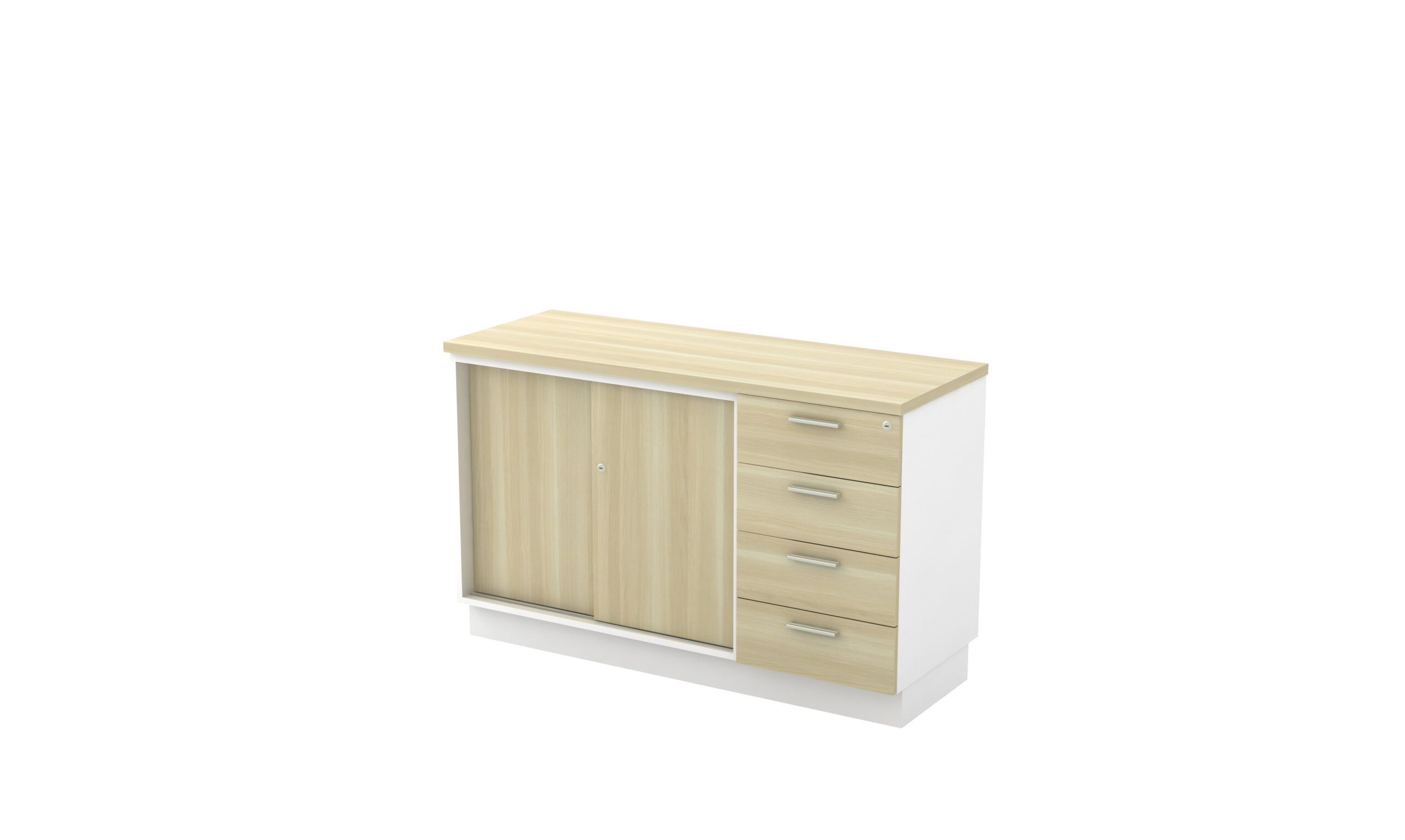 VS SLINDING DOOR + FIXED PEDESTAL 4D