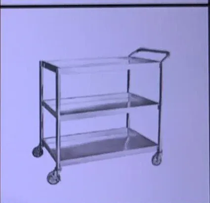 Stainless steel 3 tiers Food Trolley /Trolley /Stainless Steel /3 Tiers /Food Trolley /800mm x 500mm x860mm