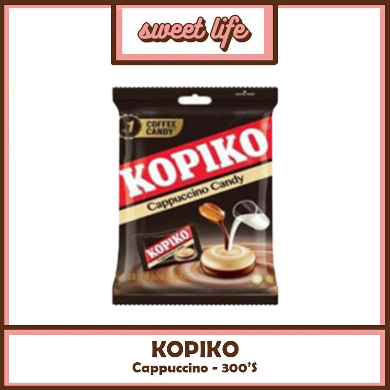 300'S KOPIKO COFFEE CANDY CAPPUCCINO AND COFFEE FLAVOUR 900G HARD SWEET GULA KOPI
