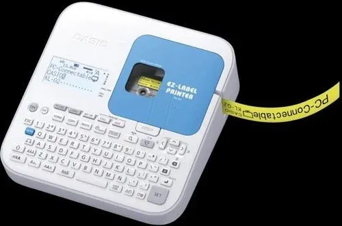 Casio Label Printer - 16 digits x 3 lines, PC-Connectable, Auto Cutter, Usable Tape Width (KL-G2)