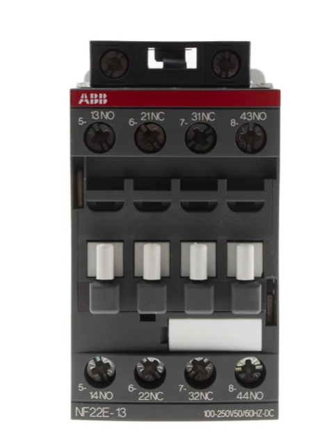 ABB AF Range NF Contactor Relay, 230 V ac/dc Coil, 4 Pole, 6 A, 2NO + 2NC 1SBH137001R1322 NF22E-13