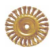 Temo 桅125 x 15mm Safety Wheel Brush - Twist Knot Wire - Ph-Br
