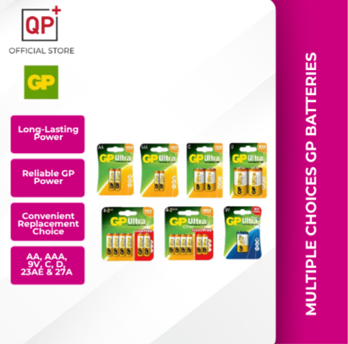 GP BATTERY ALKALINE BATTERY AA  AAA  9V  C  D SUPERCELL D LITHIUM COIN CR2025 CR2032 23AE 27A  电池-GP ALKALINE 4AAA