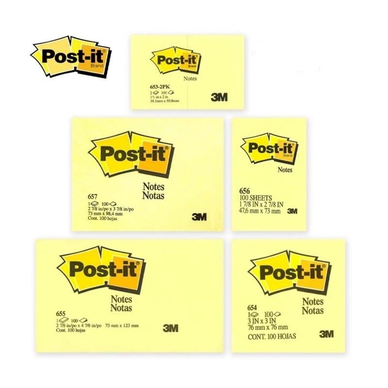 3M Post-it Notes Yellow Sticky Notes 100 sheets / Pack