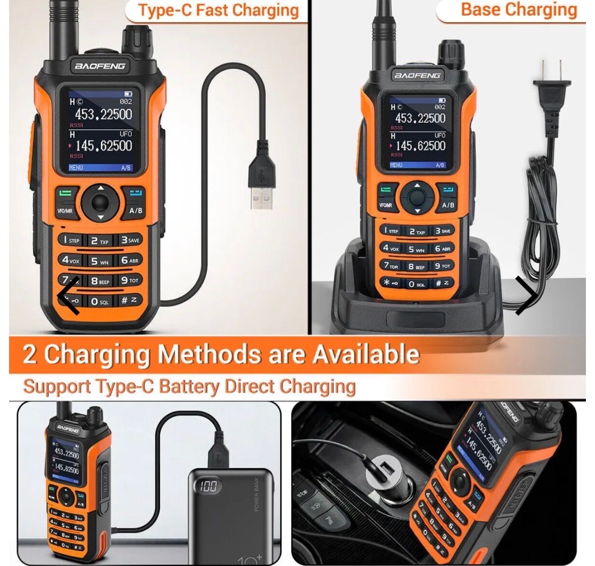 BaoFeng UV-21 Pro V2 Ham Dual Band Walkie Talkie Long Range