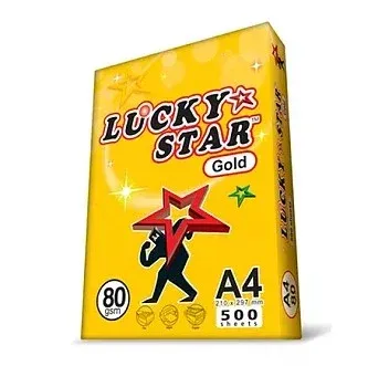 (For KK) A4 Paper LUCKY STAR 80GSM (500sheets)
