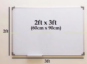 *Magnetic White Board 60 cm X 90 cm