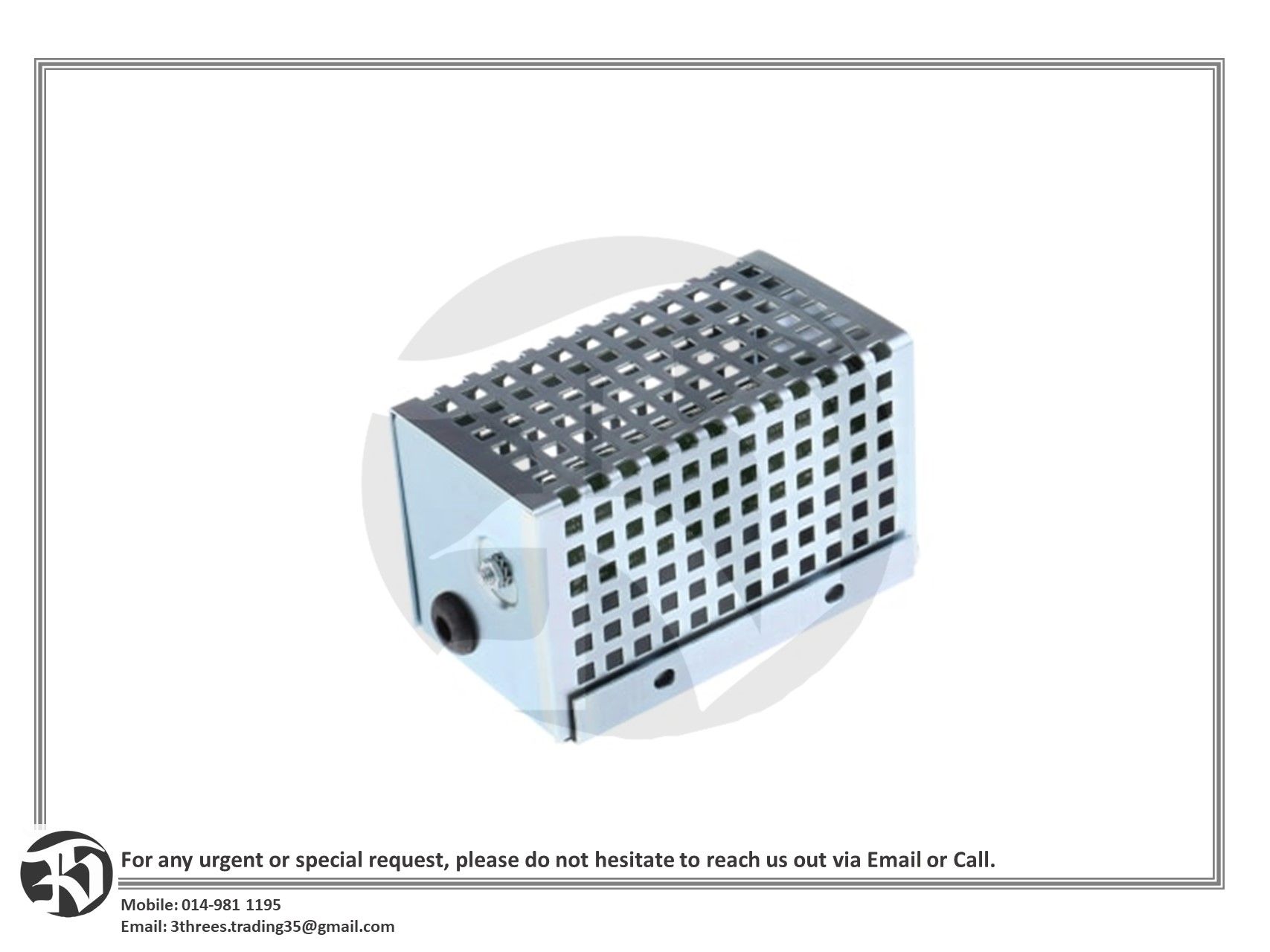 Enclosure Heater 60W, 110V ac, (H70mm x W121mm x D67mm)