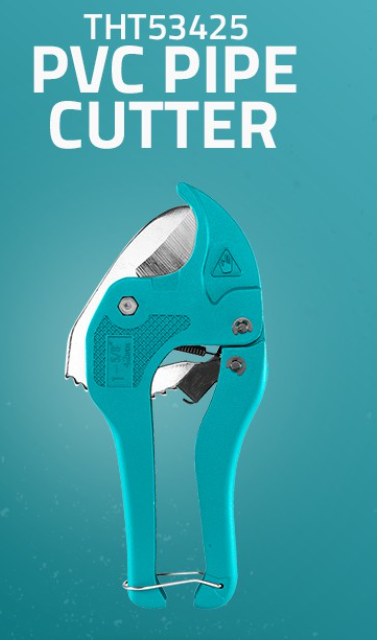 TOTAL PVC PIPE CUTTER 4CR13 STAINLESS STEEL (193MM/3MM-42MM) THT53425