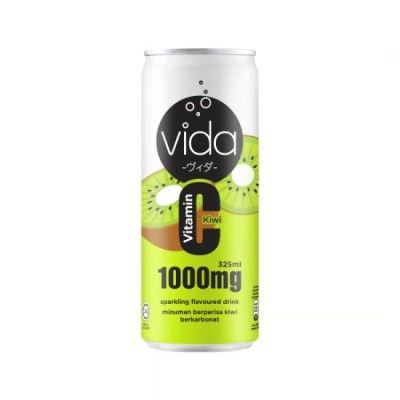 Vida 1000mg Vitamin C Sparkling Drink Kiwi 24 x 325ml