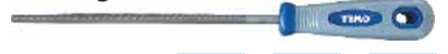 Temo 200*7.0*7.0mm Round Engineer's File - Smooth Cut