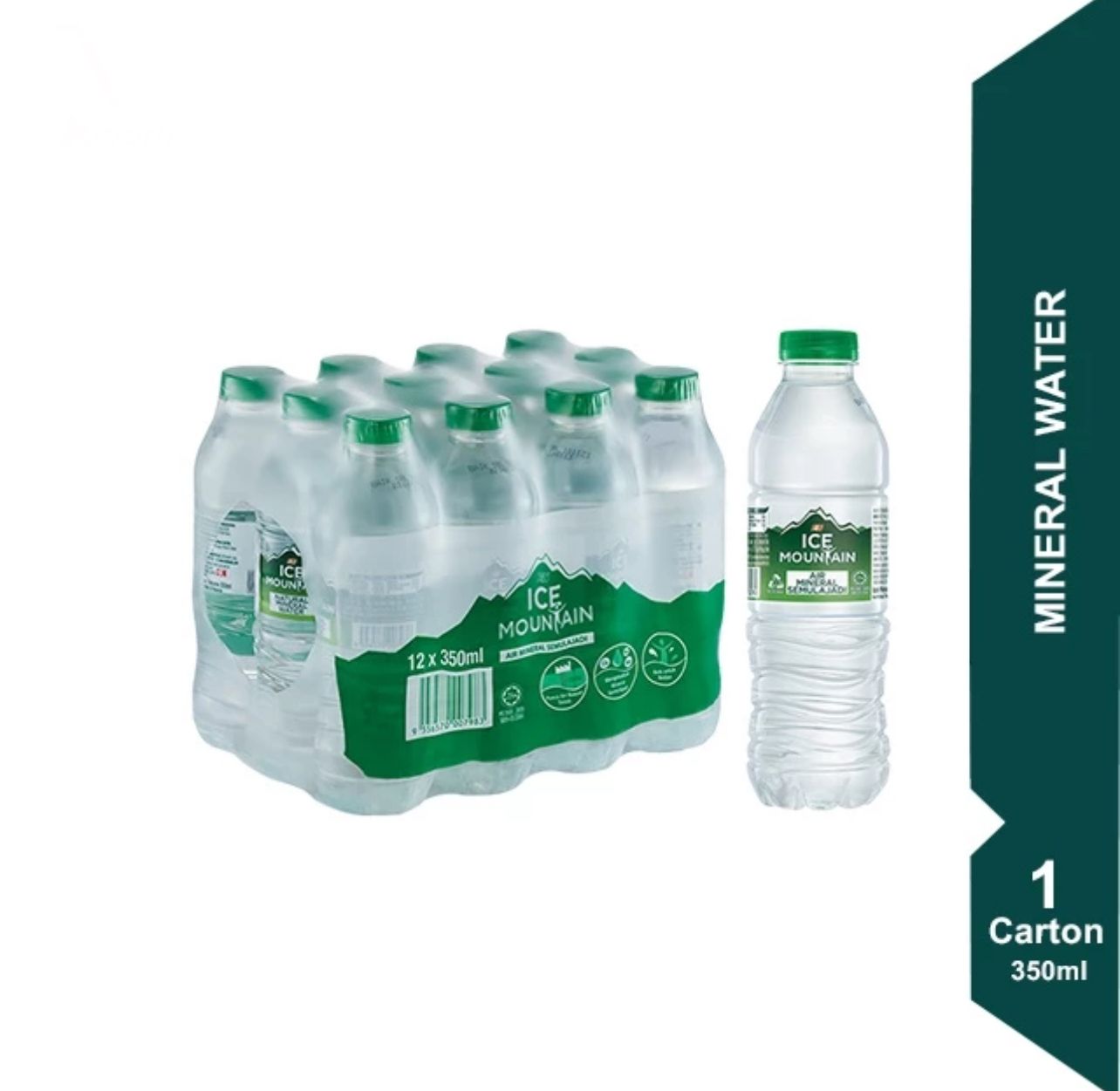 F&N Mineral Water 1 Carton (12 x 350ml) [Penghantaran ke KL, Cyberjaya & Selangor sahaja]