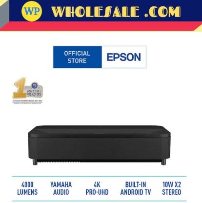 Epson EpiqVision Ultra EH-LS800B 4K PRO-UHD Ultra-Short Throw Laser Projection TV with Built-in Google Assistan / PROJECTOR