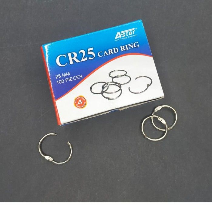 ASTAR Card Ring Paper Book Rings Binding Ring Binder Ring Key Ring (Price for 1 box)