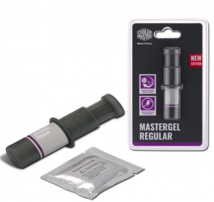 COOLERMASTER COOLER MASTER MASTERGEL REGULAR HIGH PERFORMANCE THERMAL GREASE HIGH CONDUCTIVITY TO AID HEAT TRANSFER