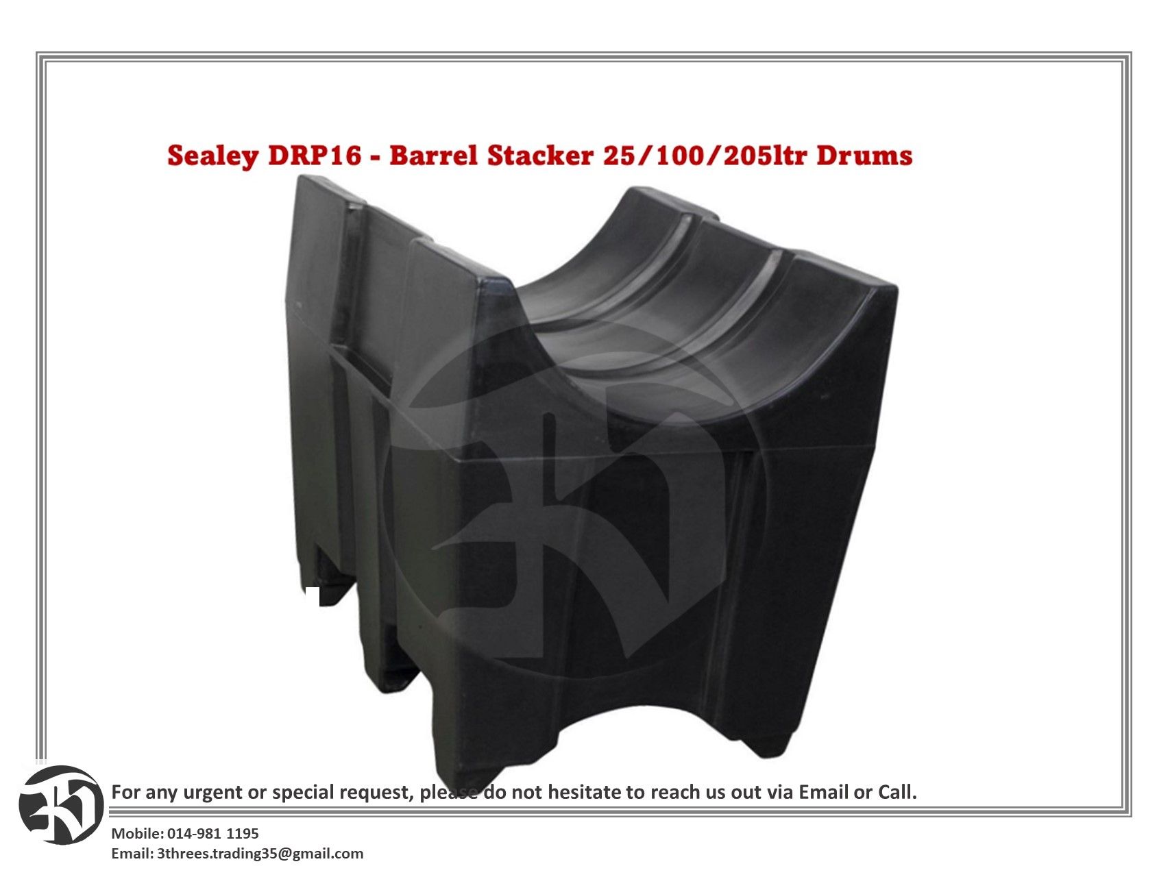 Barrel Stacker-25/100/205Liter Drums