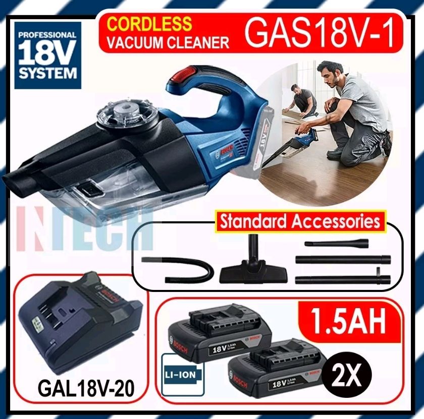 Cordless Vacuum Cleaner Bosch GAS 18V-1 Professional