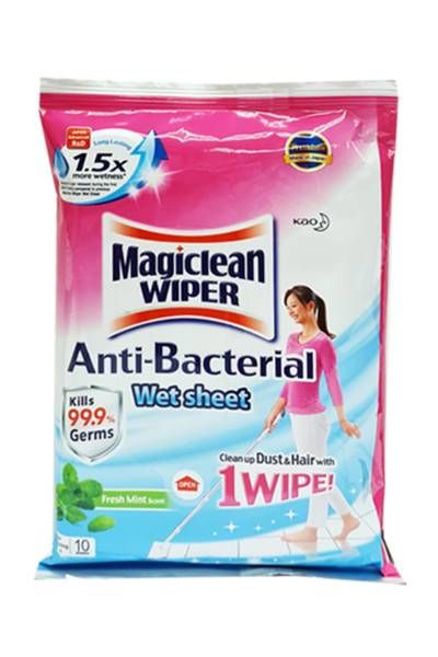 MAGICLEAN WIPER WET SHEET MINT 10S
