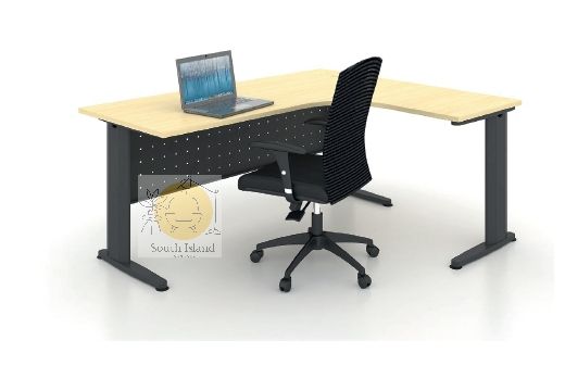 JL1515(L/R))- L Shape Table c/w J Leg (1500/600L x 1500/600D x 750H mm)