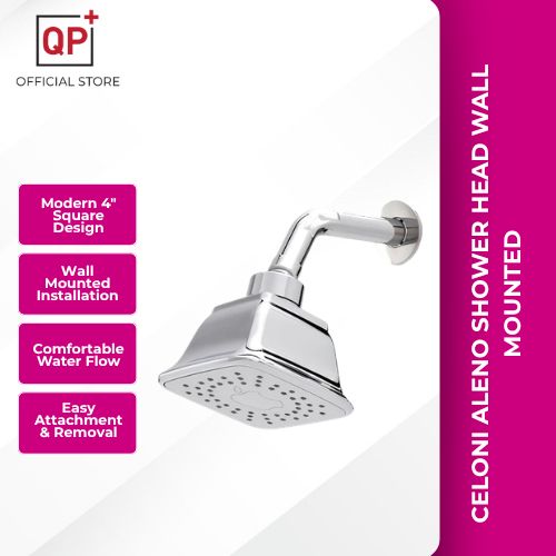 CELONI ALENO SH403 SH404 SHOWER HEAD WALL MOUNTED SHOWER HEAD - 4" SQUARE l PANCURAN AIR l 花洒头-SH 404