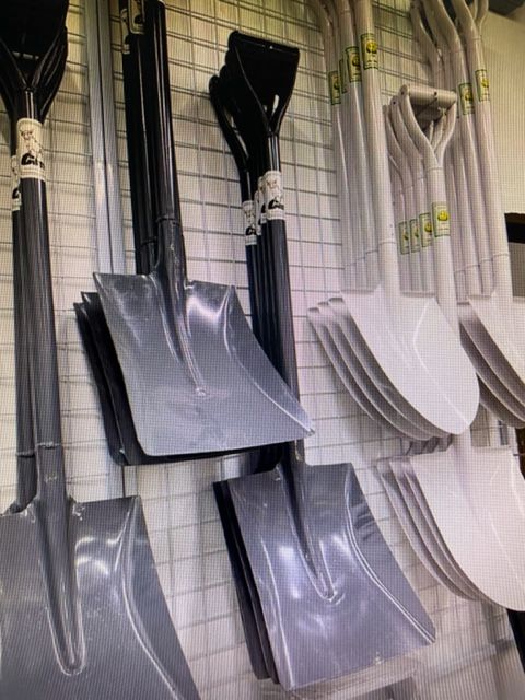 QS HEAVY DUTY FULL STEEL SHOVEL FLAT SHARP/ROUND