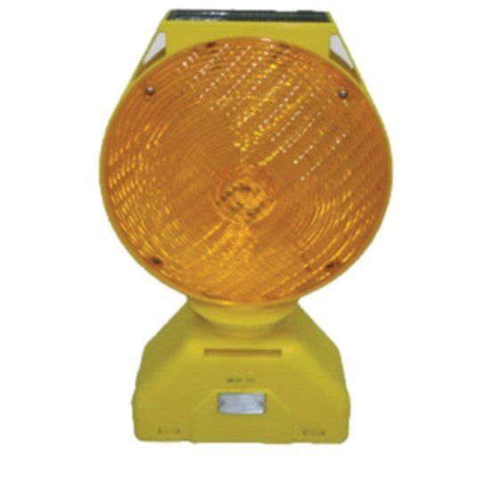 Blinker Flashing Light Yellow Traffic Caution Light Warning Solar Light Barricade Road Safety Use High Quality