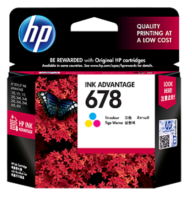 HP 678 (CZ108AA) Tri-color Original Ink Cartridge