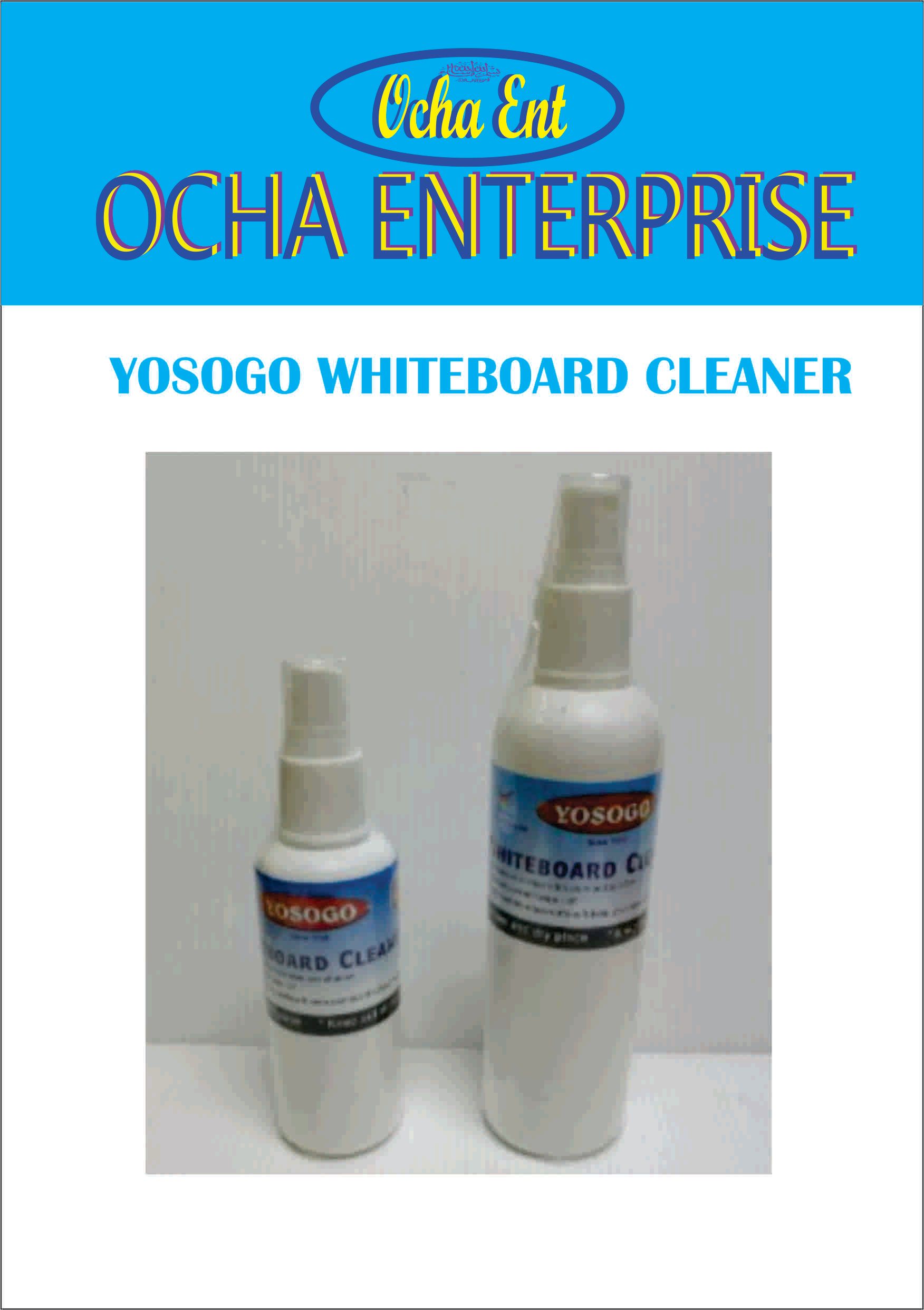 YOSOGO WHITEBOARD CLEANER 120 ML DAN 250 ML- OCHA