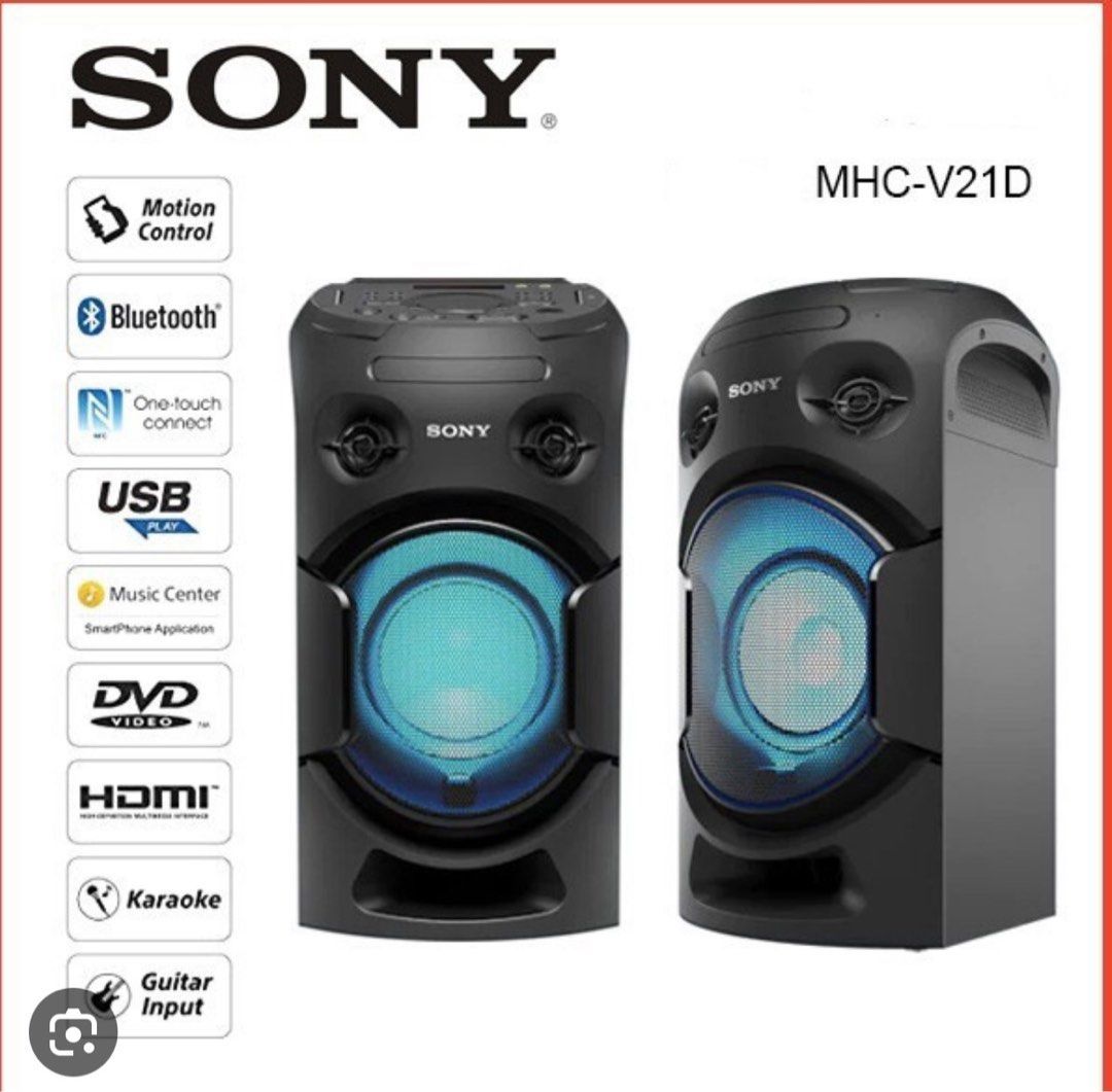 Sony MHC-V21D High Power Audio System with Bluetooth Technology