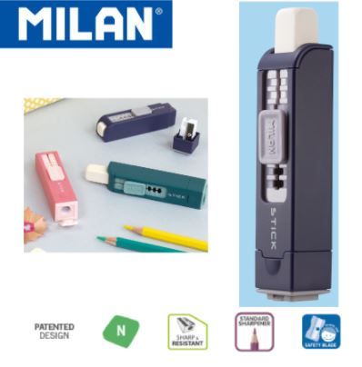 Milan Sharpener + Eraser Stick 4702116