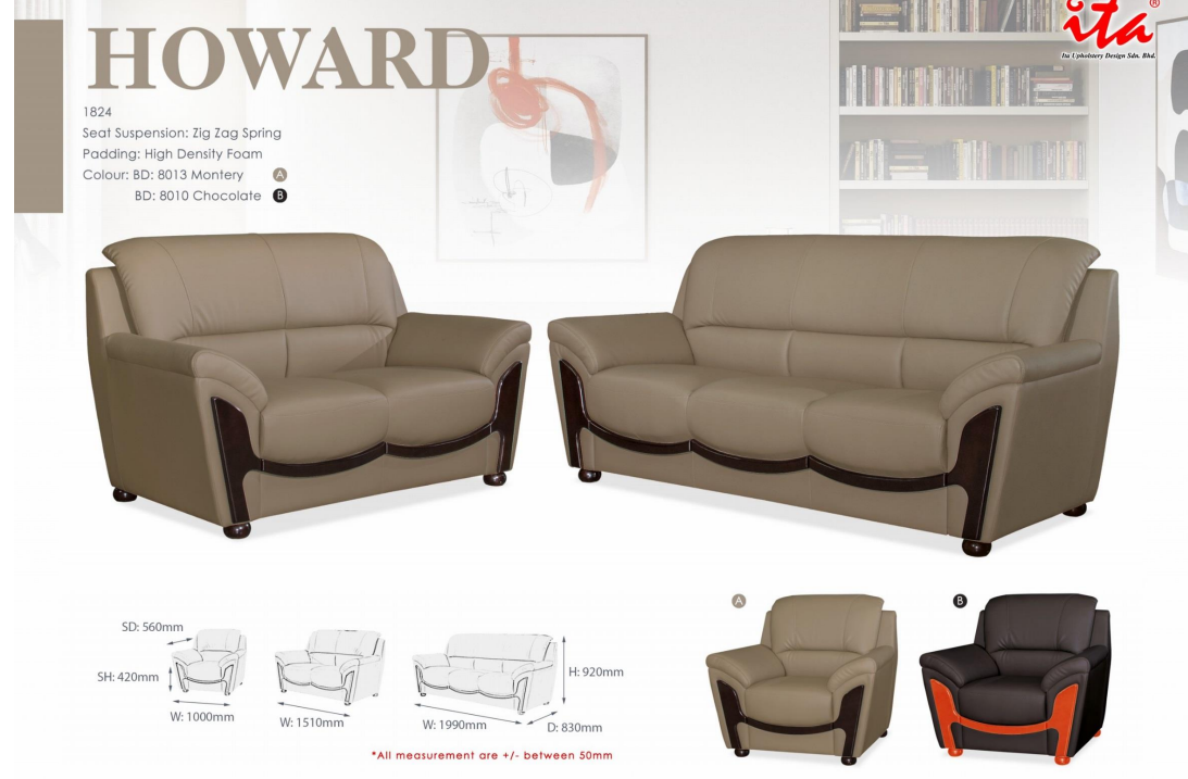 ITA OFFICE SOFA SET - HOWARD 1824