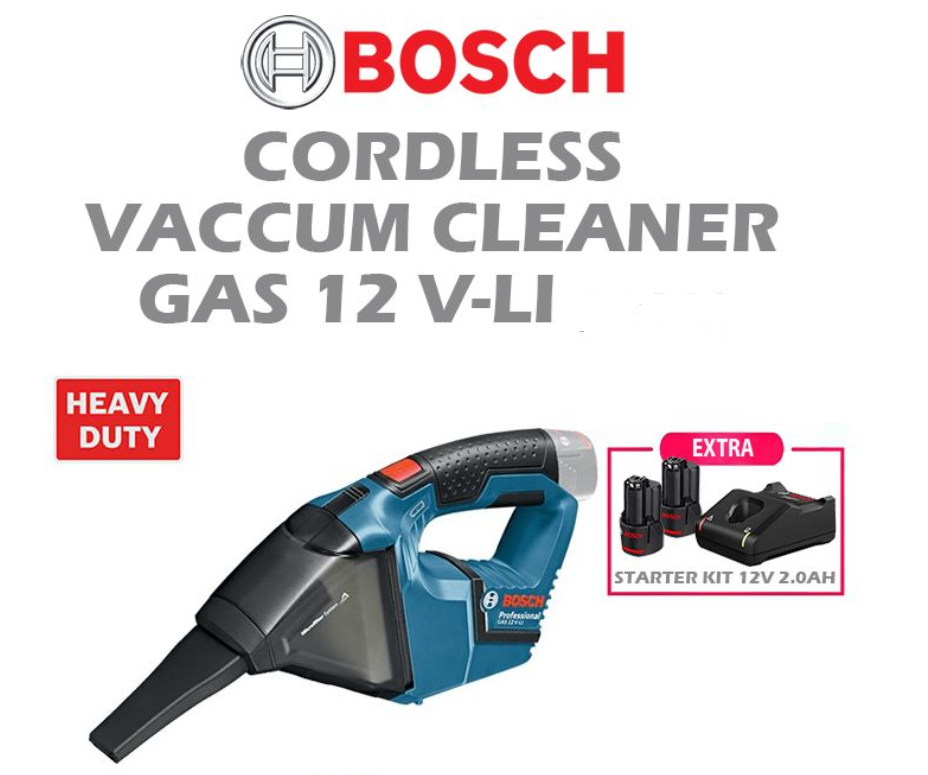 BOSCH CORDLESS VACUUM CLEANER GAS 12 V-LI (06019E3081)