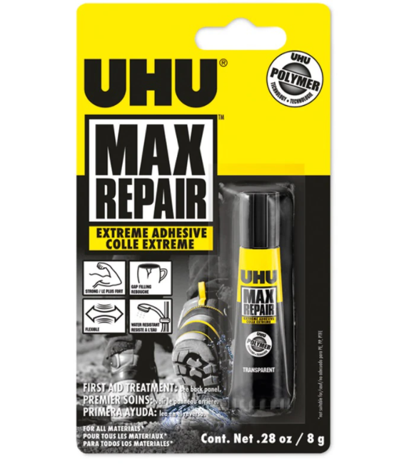 Heavy Duty UHU Max Repair Extreme Adhesive Liquid Glue 8g