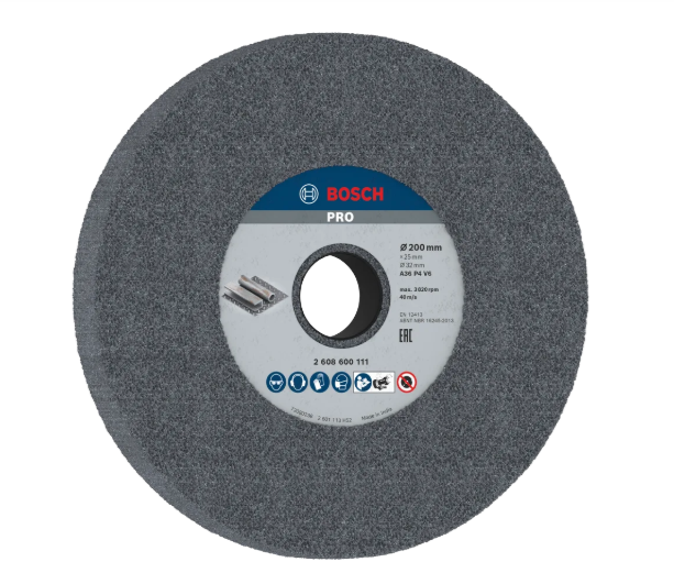 BOSCH PRO METAL GRINDING WHEEL (200 X 25 X 32 MM) G36 (2608600111)